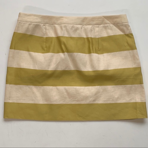 Unworn JCrew striped miniskirt, linen/cotton blend - Picture 2 of 8
